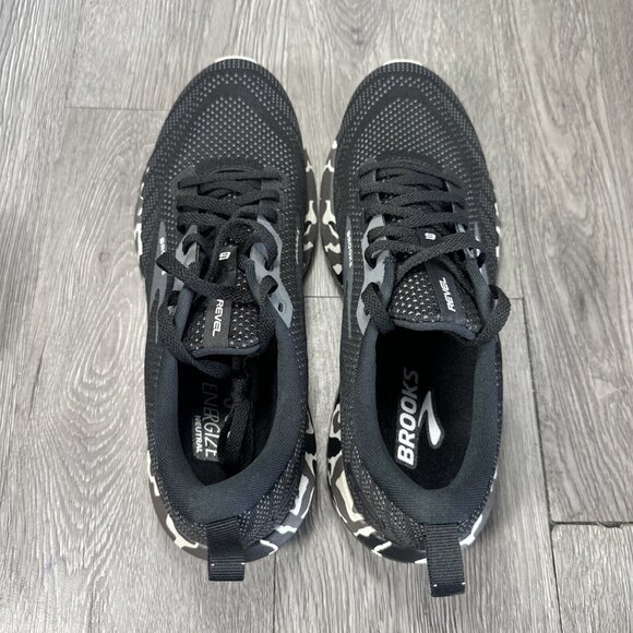 Size 9 - Brooks Revel 6 Black Camo Running Shoes Men SAMPLE main image 4